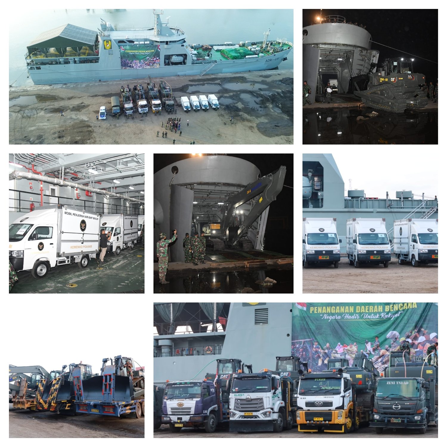 Pangdam I/Bukit Barisan Mayjen TNI Hendy Antariksa meninjau langsung kedatangan bantuan dari Kepala Staf Angkatan Darat (Kasad) Jenderal TNI Maruli Simanjuntak