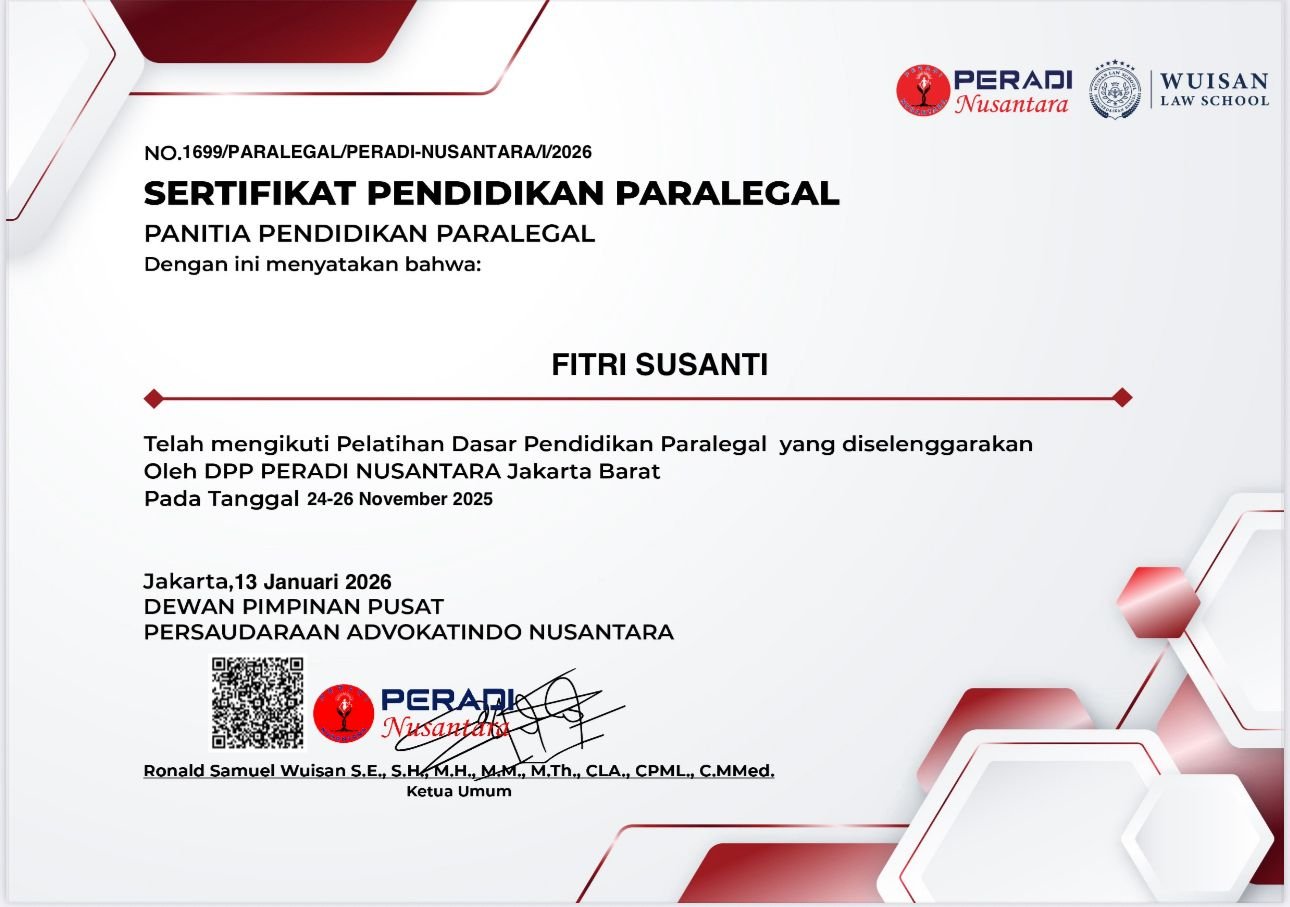 Sertifikat Pendidikan Khusus Profesi Advokat (PKPA) dan Ujian Profesi Advokat (UPA)