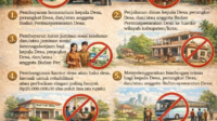 dana desa dilarang untuk dikorupsi