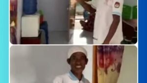 Fajri Fataha, ayah bisu dari Desa Tepeleo, bersiap berkeliling menjual ikan segar dengan sepeda motor tuanya setiap pagi.
