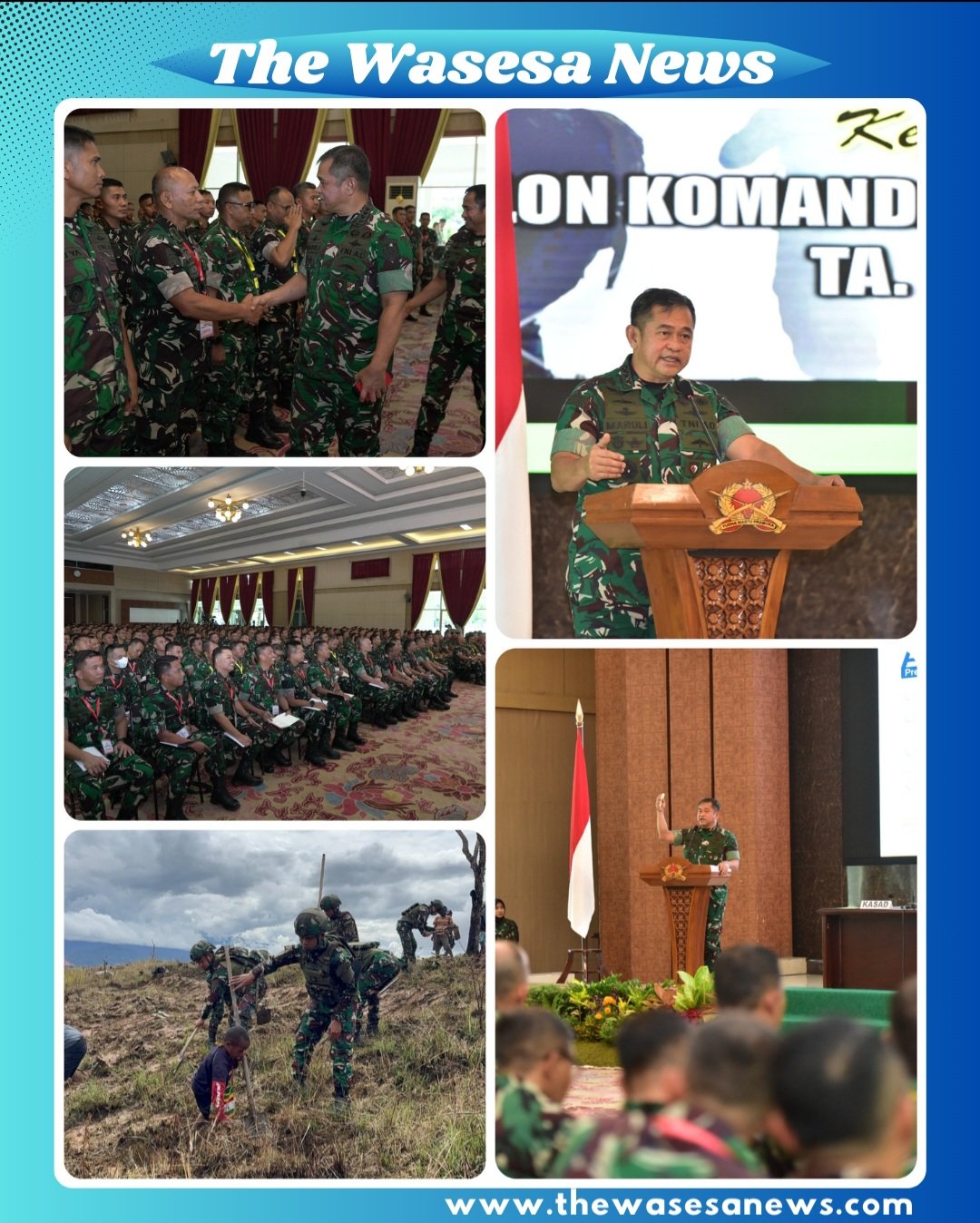 Jenderal TNI Maruli Simanjuntak, Kasad, memberikan pembekalan kepada peserta pendidikan calon komandan satuan di Pussenif Bandung, 25 Februari 2026