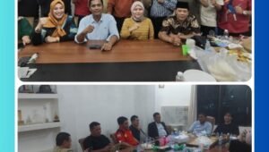 Acara pengembalian SK kepengurusan Kadin Kota Depok 2021-2026, dengan hadirin termasuk H. Miftah Munandar dan perwakilan Kadin Jawa Barat di Kantor Kadin Kota Depok