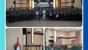 Peserta mengikuti sosialisasi Operasi Gaktib dan Yustisi Polisi Militer TA 2026 yang digelar Kodam XVIII/Kasuari di Manokwari, Papua Barat, 26 Februari 2026.