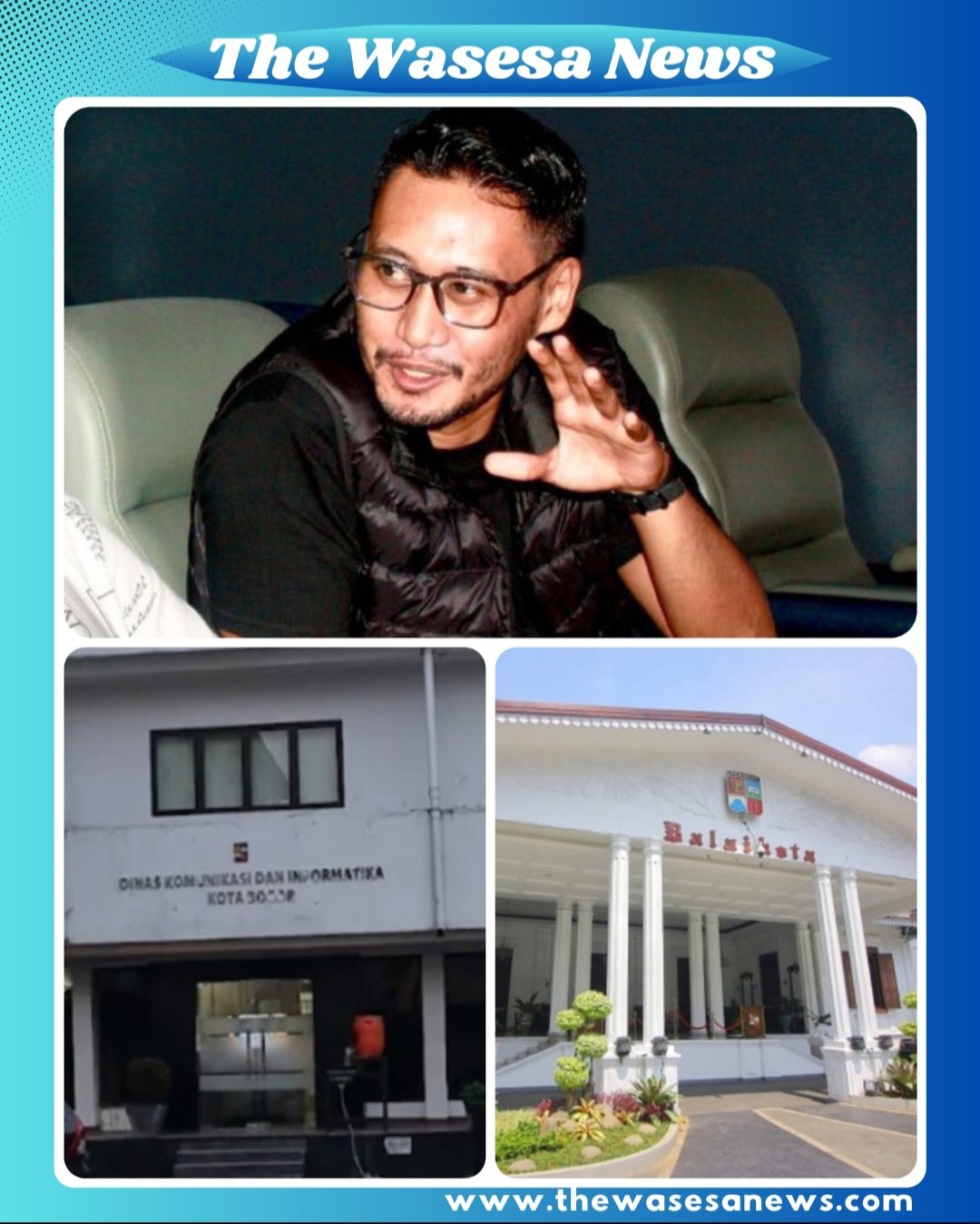 Rifqi Prihandana, Peneliti Indonesia Government Watch (IGoWa) Rifqi Prihandana saat menjelaskan temuan anomali anggaran komunikasi publik Pemkot Bogor, Jumat (27/2/2026).