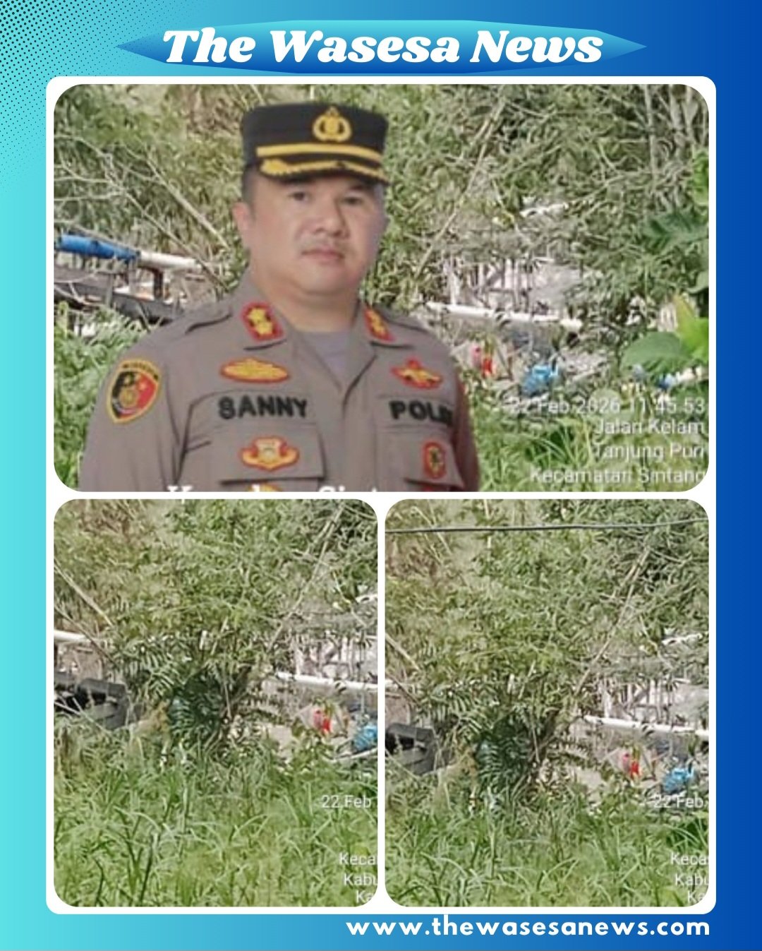 Alat pertambangan tanpa izin (PETI) yang beroperasi di jalan kelam depan hutan wisata Kabupaten Sintang, Kalimantan Barat.