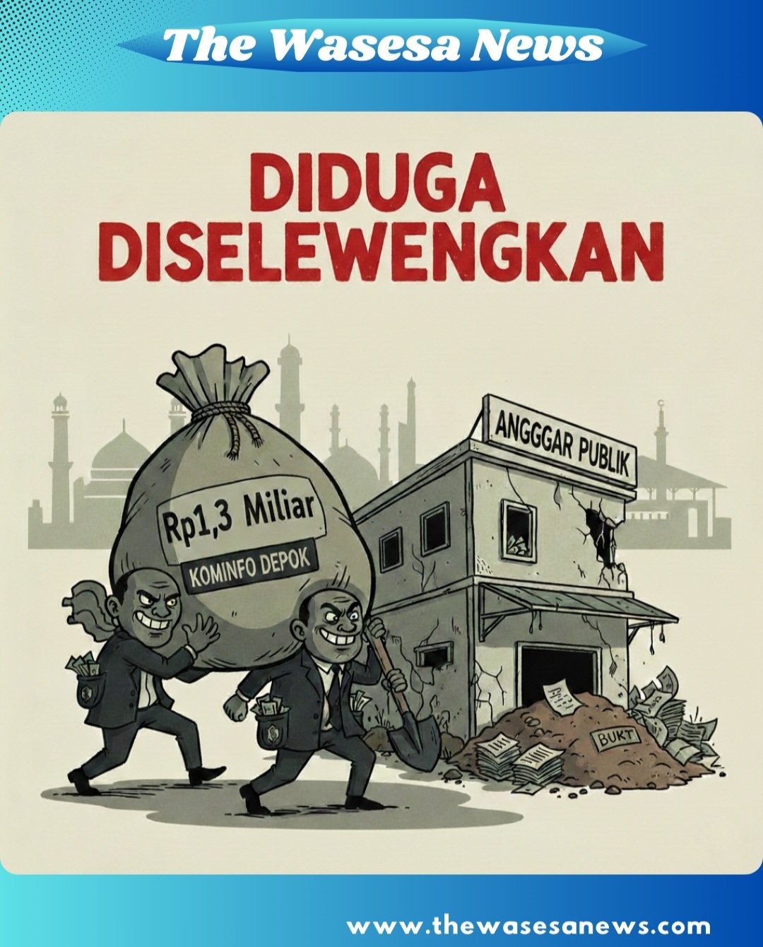 Leo Edwar, SH selaku pengurus LSM Bara Api saat mengungkap dugaan penyelewengan anggaran media Rp1,3 miliar di Dinas Kominfo Kota Depok dan meminta KPK melakukan pemeriksaan.