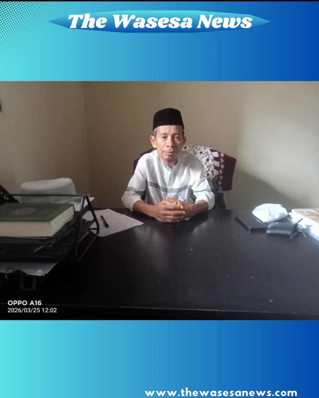 Kepala Kemenag Sula memberikan penjelasan kepada The Wasesa News terkait kuota haji. - thewasesanews.com