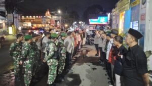 Apel Gabungan PAM Malam Takbiran Kodim 0508 Depok di Cinere. - thewasesanews.com