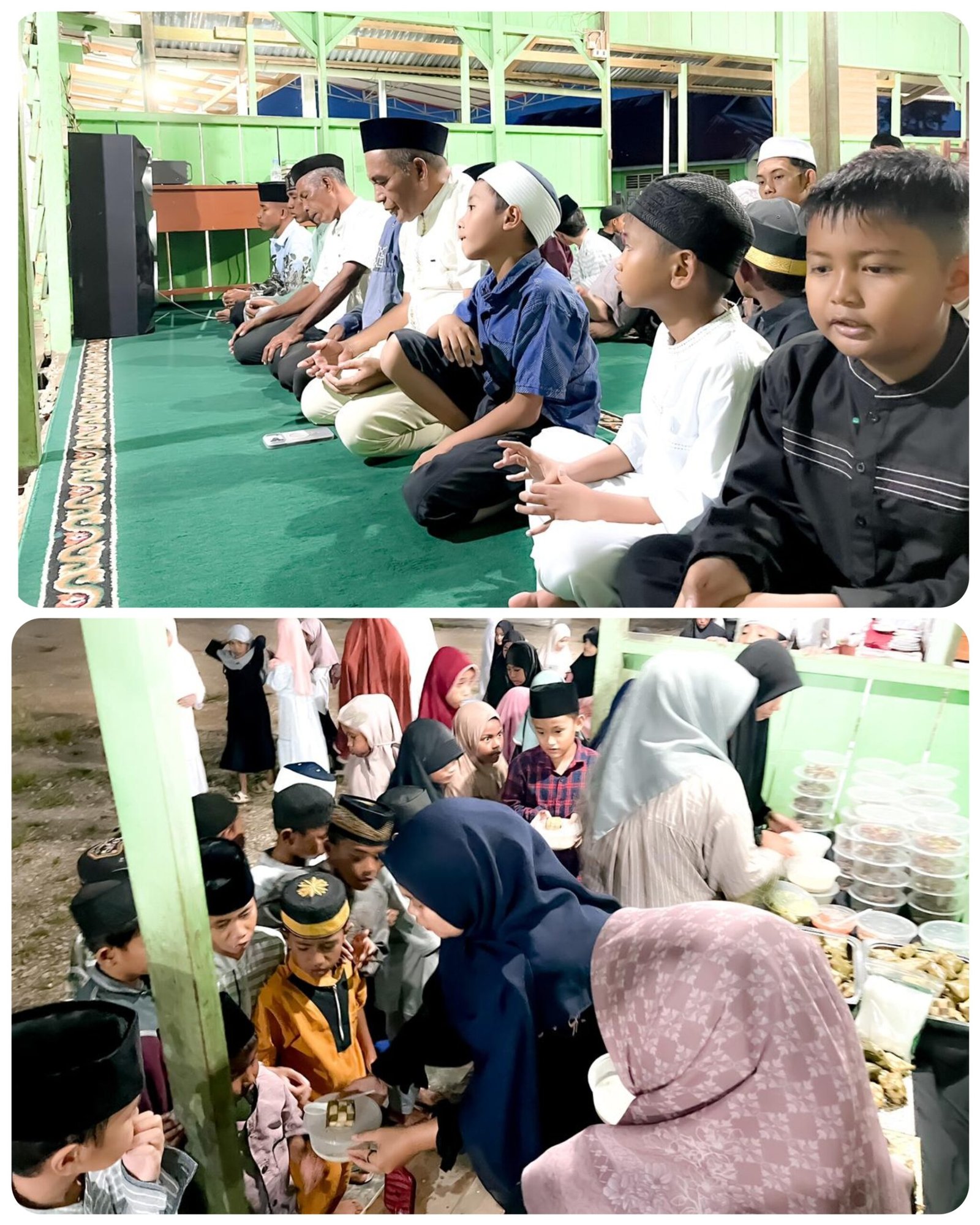 wakil bupati buka puasa dan sholat berjamaah bersama santri-santri