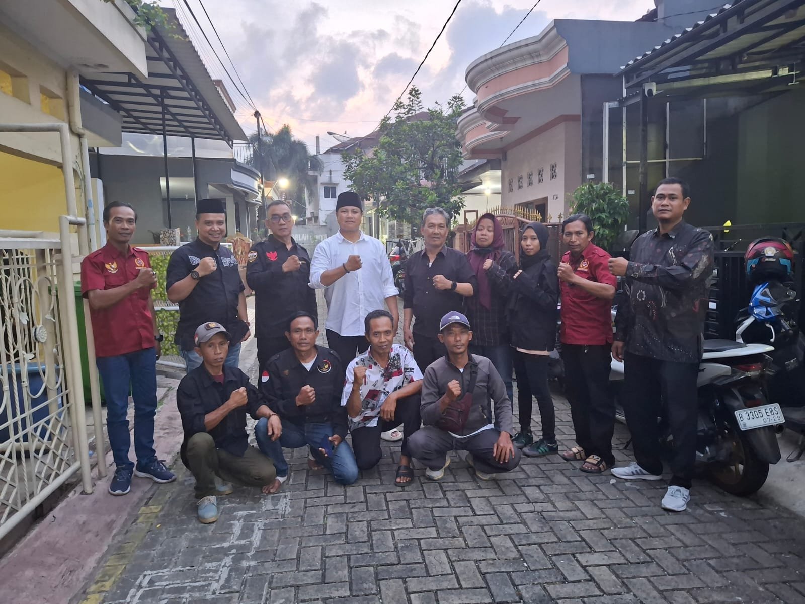 Dimas Wahyu S.H. Pid saat memberikan sambutan dalam acara Halalbihalal LBH Harimau Raya. - thewasesanews.com