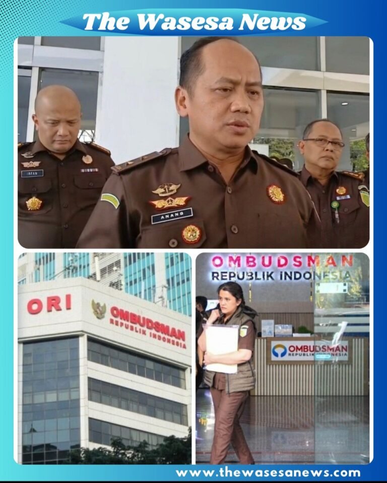 Kapuspenkum Kejagung Anang Supriatna memberikan keterangan mengenai penggeledahan kantor dan rumah Komisioner Ombudsman RI Yeka Hendra Fatika terkait kasus korupsi CPO-minyak goreng, Jakarta, 9 Maret 2026.
