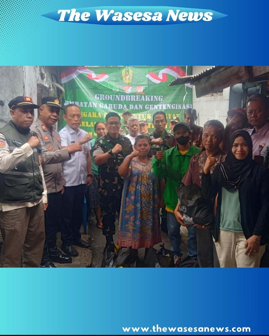 Kodim 0503/Jakarta Barat Dukung Pembangunan Jembatan Garuda dan Program Gentengisasi bagi Rakyat - thewasesanews.com