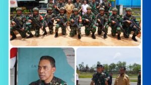 Pangdam XXIV/MT Kunjungi Satgas Pamtas Yonif 123 Rajawali di Mappi.