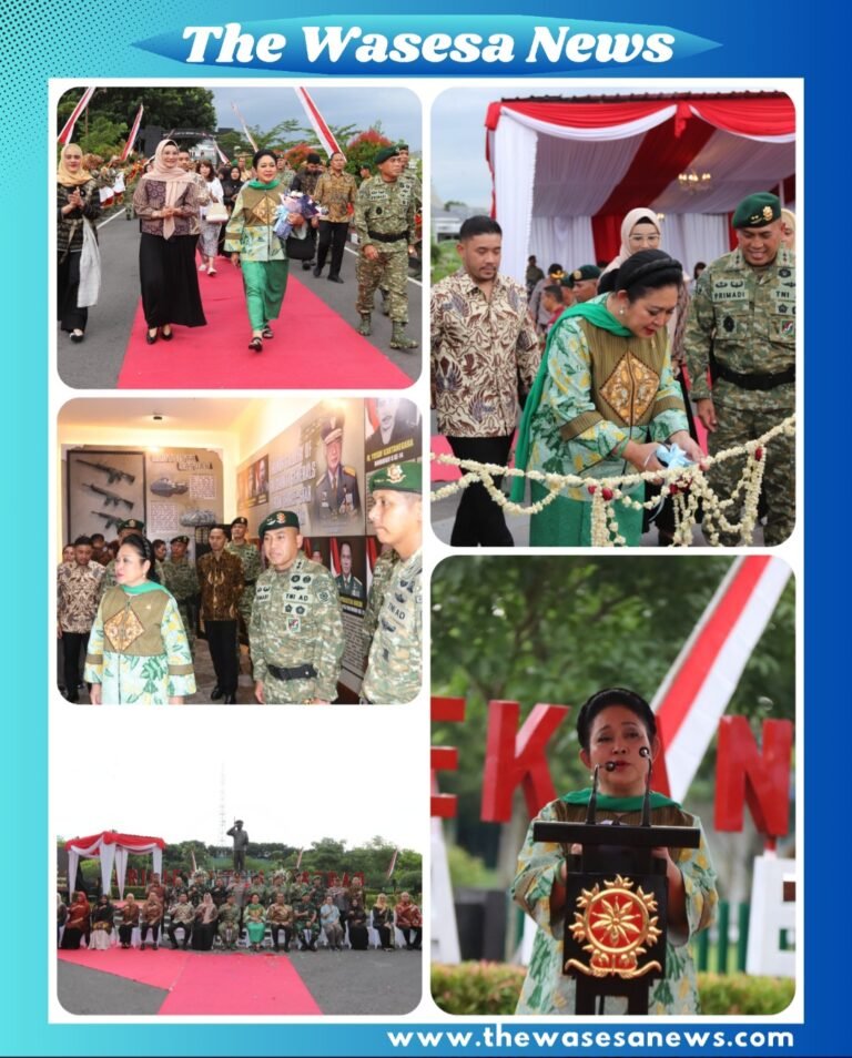 Pangdivif 2 Kostrad resmikan Patung H.M. Soeharto di Brigif 6 Sukoharjo didampingi Titiek Soeharto.