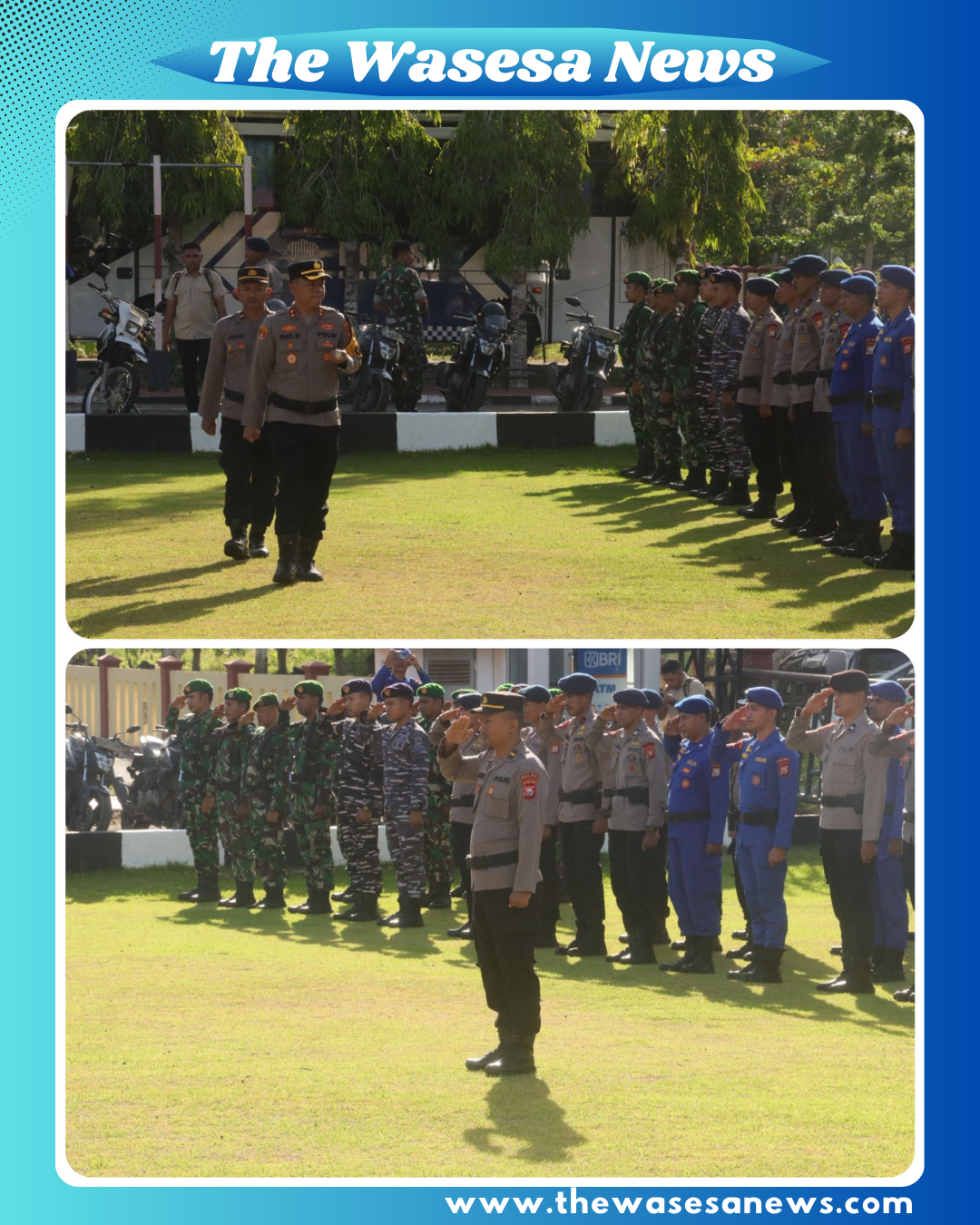 Polres Halteng Siap Amankan Mudik melalui Apel Gelar Pasukan Ops Ketupat Kie Raha 2026.