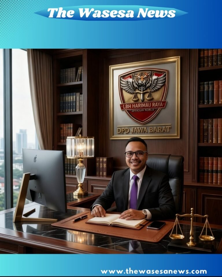 Rhomadhoni, SH., Pdt menerima mandat sebagai Ketua DPD Jawa Barat LBH Harimau Raya. - thewasesanews.com