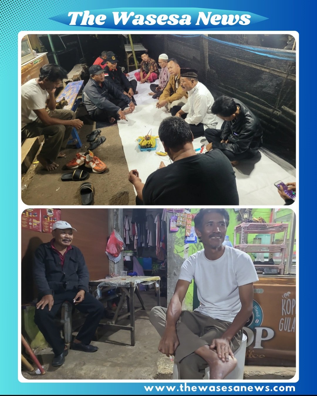 Suasana sahur bersama bertema 'Sahur Bersama Handai Taulan Ramadan 1447 H' yang digelar Siskommas Polsek Metro Jatinegara bersama warga RW 06 lintasan jalur sepeda Banjir Kanal Timur (BKT) di warung Bapak Tarom, Jakarta, Jumat (6/3/2026). Dalam foto terlihat Ketua Siskommas Arif (tengah) bersama peserta acara sedang menikmati hidangan sahur dengan suasana hangat dan penuh kekeluargaan.
