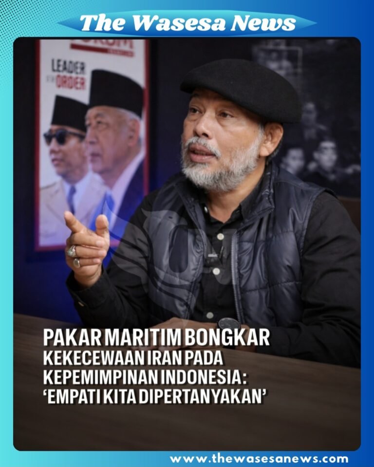 Potret Siswanto Rusdi, Direktur NAMARIN, saat memberikan analisis mengenai ketegangan diplomatik antara Indonesia dan Iran di Forum Keadilan TV.