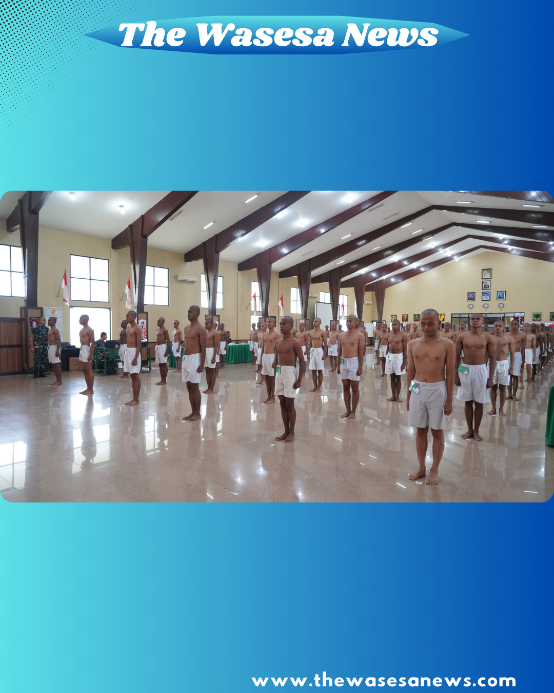 Suasana aula Makodam XVIII/Kasuari saat Sidang Pantukhir Cata PK TNI AD 2026 - thewasesanews.com
