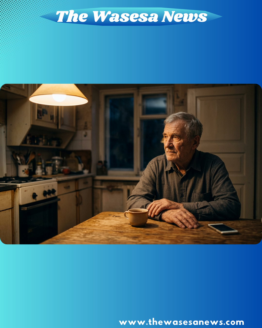 Bapak Tua di The Wasesa News, momen lampu dapur menunggu kepulangan anak di malam hari - thewasesanews.com