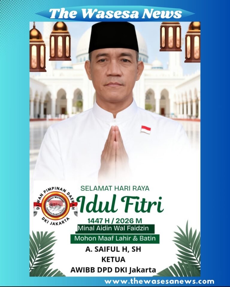 Ketua AWIBB DPD DKI Jakarta A Saiful H ucapkan Selamat Idul Fitri. - thewasesanews.com