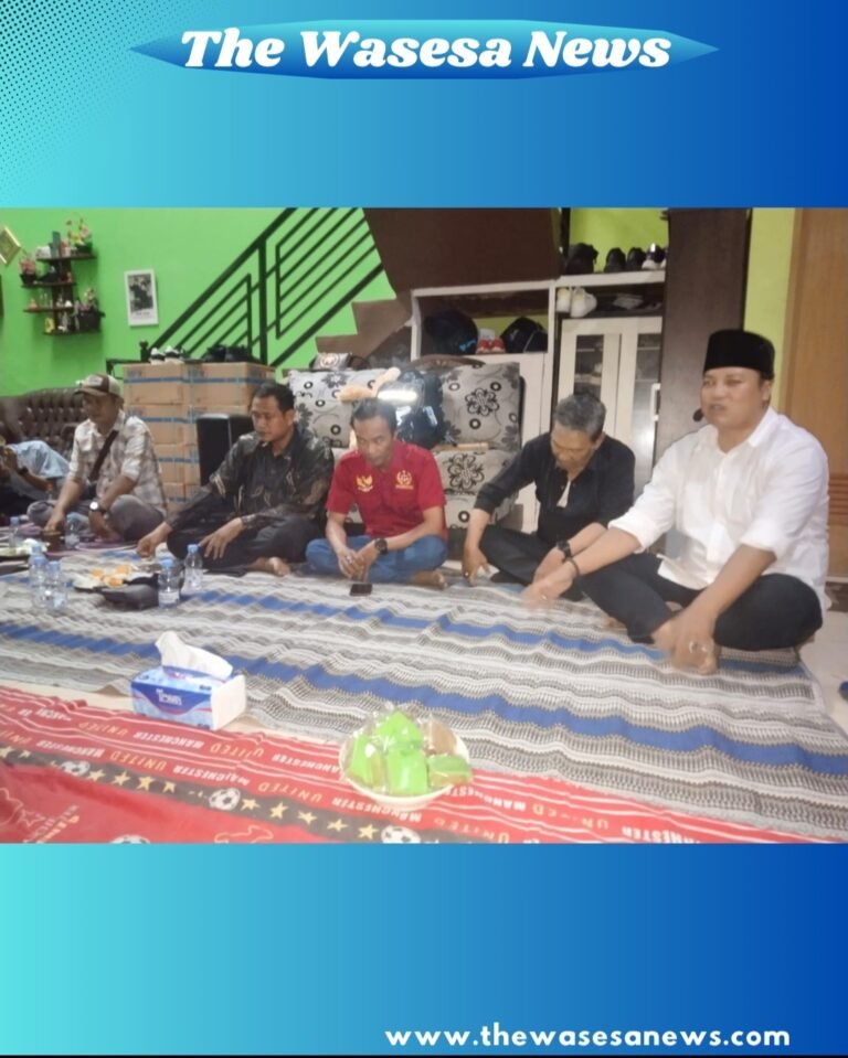 Dimas Wahyu S.H. Pid saat memberikan sambutan dalam acara Halalbihalal LBH Harimau Raya. - thewasesanews.com