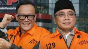 Mantan Wakil Menteri Ketenagakerjaan Noel saat menjalani proses hukum terkait dugaan korupsi di lingkungan Kemnaker. - thewasesanews.com