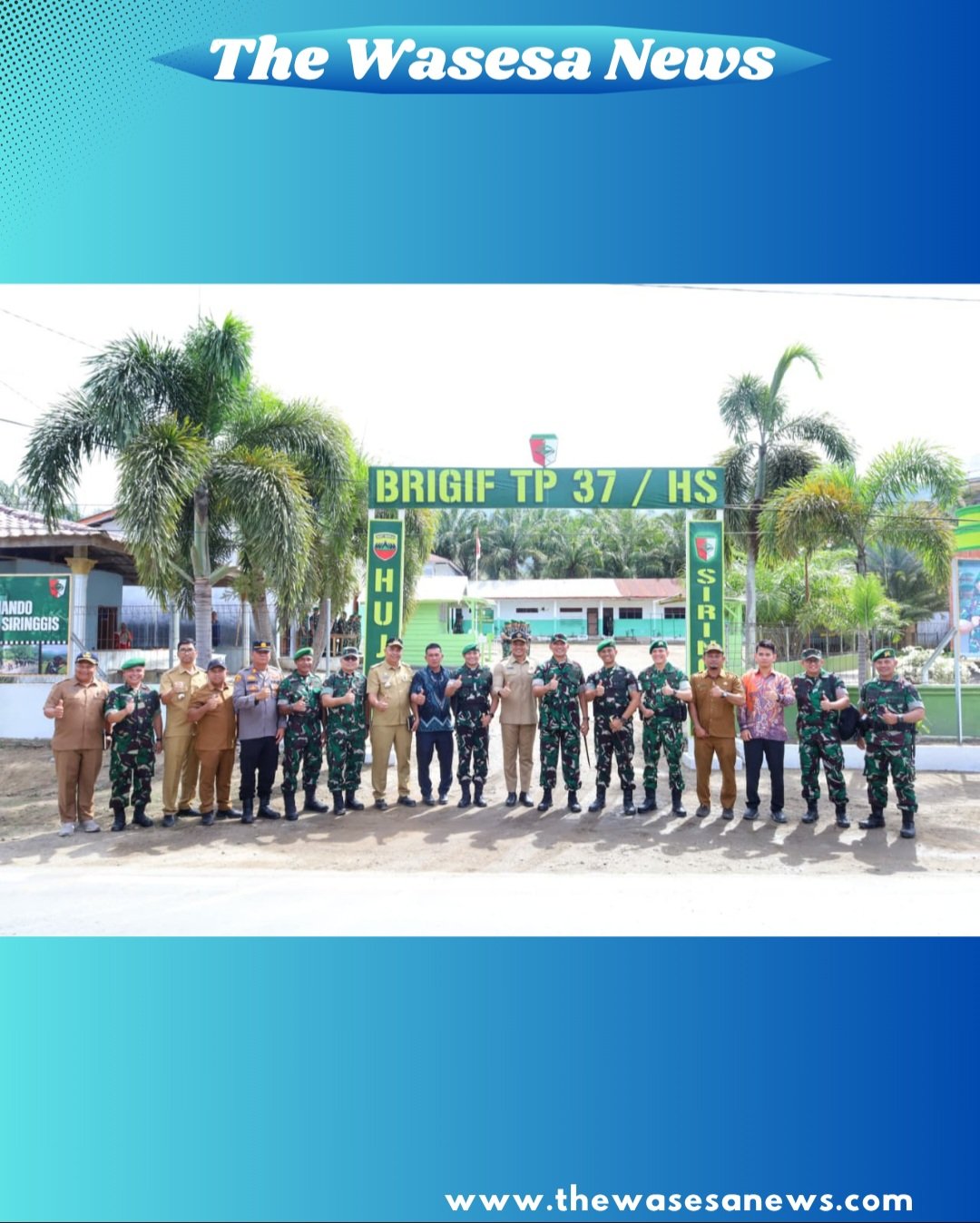 Pangdam I/BB Mayjen TNI Hendy Antariksa saat meninjau barak prajurit di Yonif TP 904/Garamata, Tanah Karo.