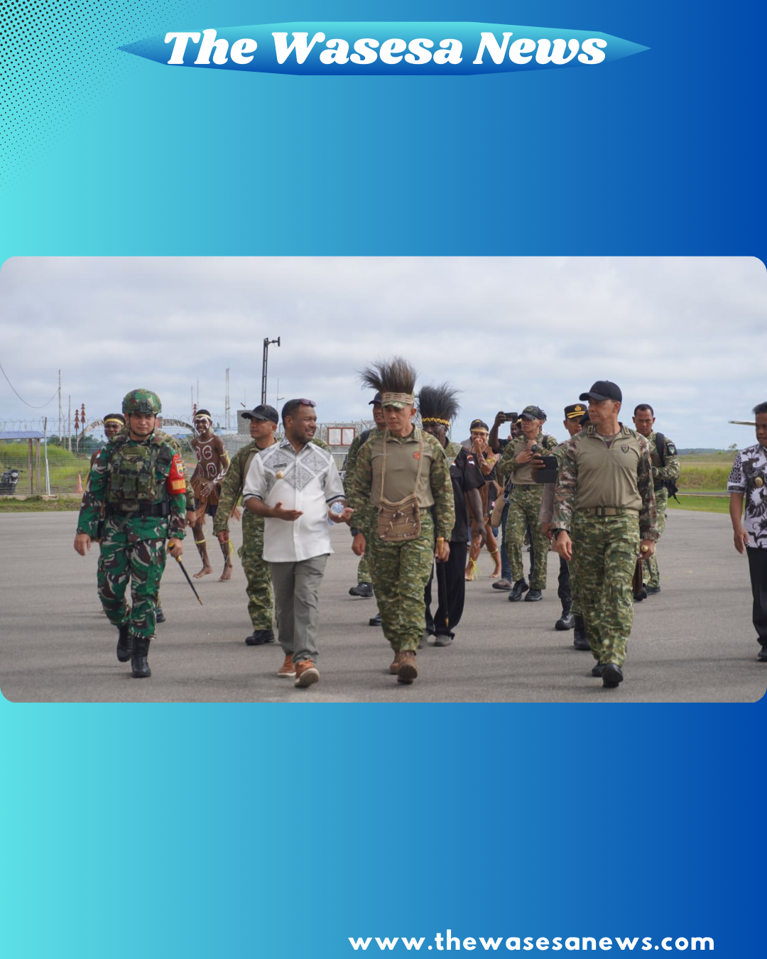 Pangkogabwilhan III didampingi Pangdam XXIV MT dan tokoh Papua saat kunjungan kerja di Mappi - thewasesaneas.com