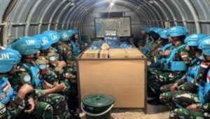 Penghormatan terakhir untuk prajurit TNI Satgas Yonmek XXIII-S/UNIFIL yang gugur dalam misi perdamaian di Lebanon. - thewasesanews.com