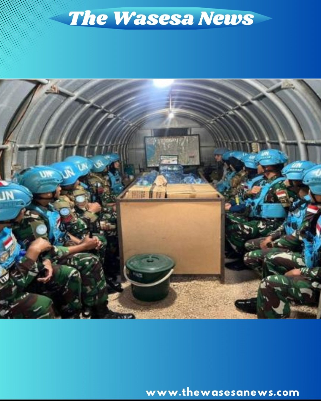 Penghormatan terakhir untuk prajurit TNI Satgas Yonmek XXIII-S/UNIFIL yang gugur dalam misi perdamaian di Lebanon. - thewasesanews.com