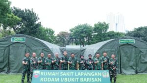 Pangdam I/BB Mayjen TNI Hendy Antariksa saat meninjau fasilitas Rumkitlap di Makodam I/BB. - thewasesanews.com