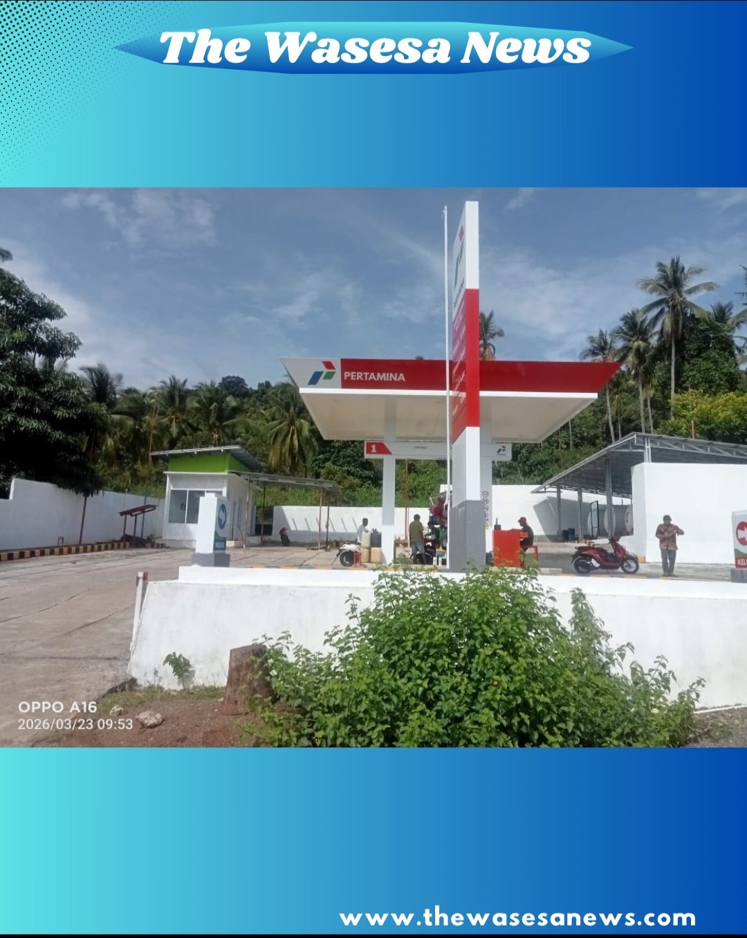 Logo Pertamina Yang Dipakai Oleh SPBU Ilegal. - thewasesanews.com