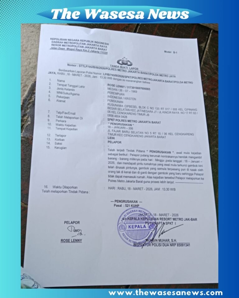 DPP Gakorpan kawal kasus jurnalis senior Bunda Roslenny. - thewasesanews.com