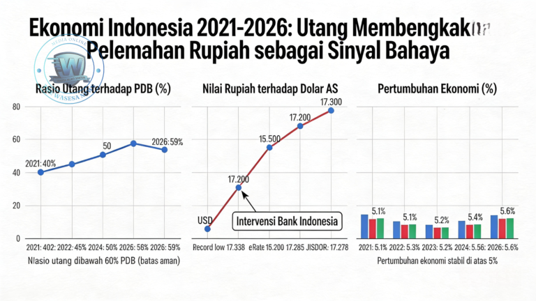 Ekonomi Indonesia Tertekan: Utang dan Rupiah Sinyal Bahaya. - thewasesanews.com