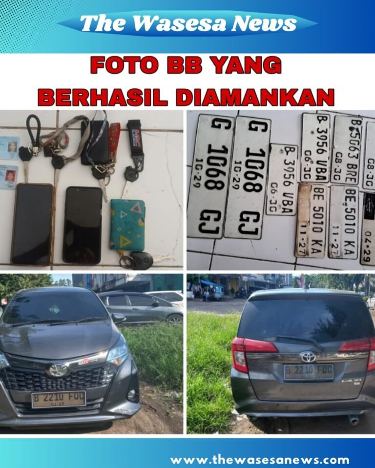 Foto sejumlah sepeda motor dan mobil barang bukti hasil kejahatan Komplotan Curanmor Tangerang Dibekuk tim gabungan Polres Metro Tangerang Kota pada 11 April 2026. - thewasesanews.com
