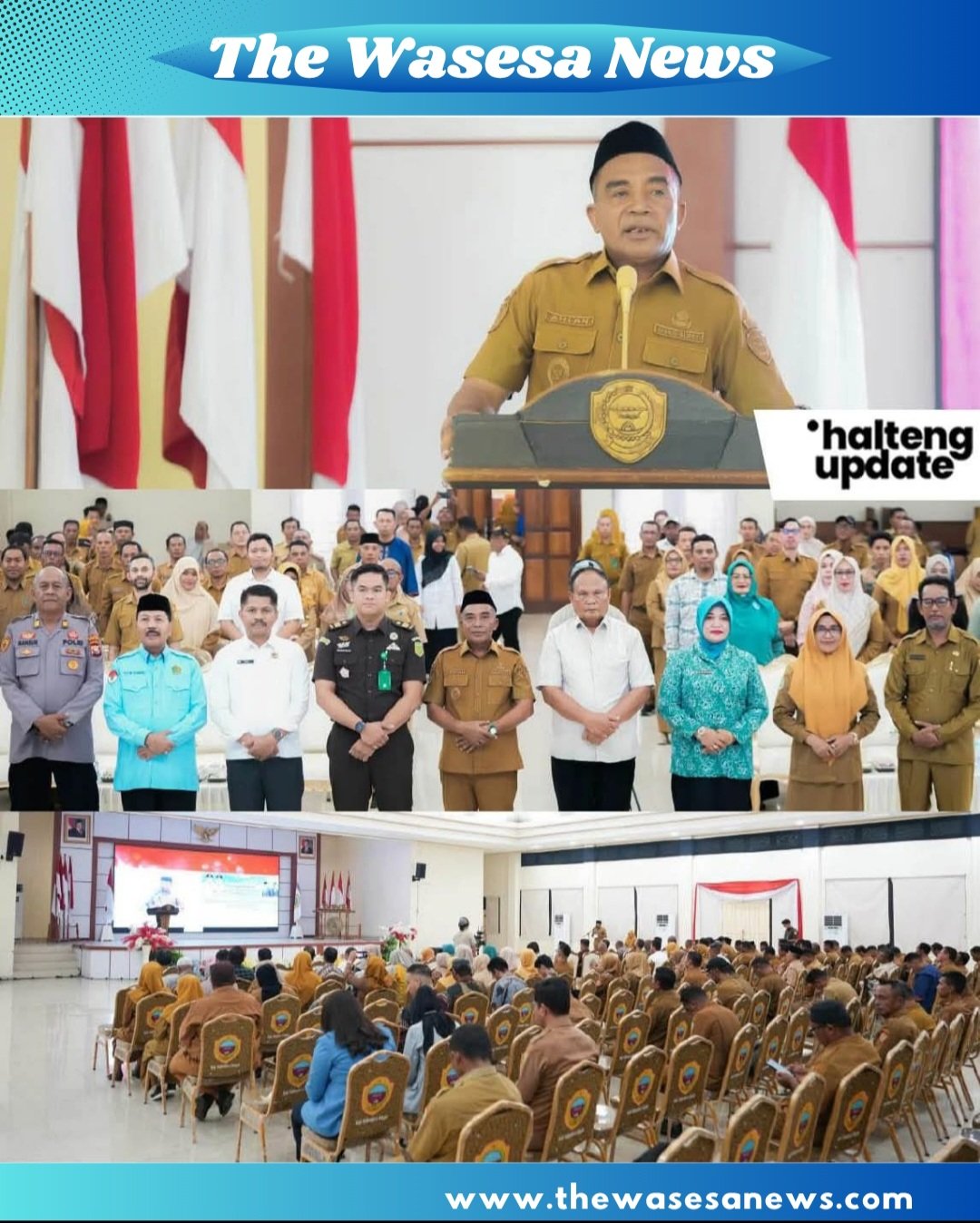 Wakil Bupati Ahlan Djumadil saat membuka Forum OPD dan Musrenbang RKPD Halmahera Tengah 2027 di Aula Hi Salahuddin. - thewasesanews.com