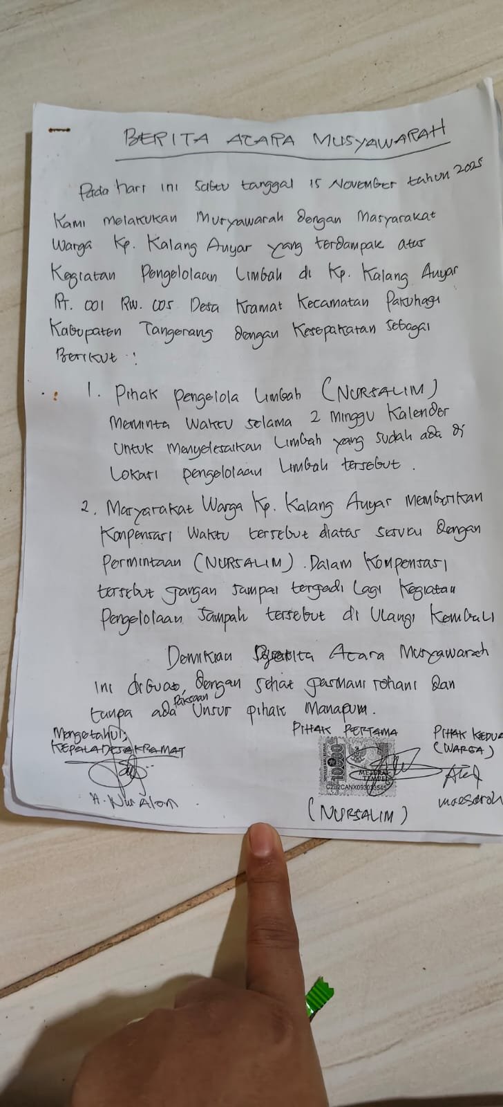 Skandal Izin Bodong dan Backing Aparat: Tragedi Sampah Desa Kramat Menuju Krisis Kepercayaan Publik. - thewasesanees.com