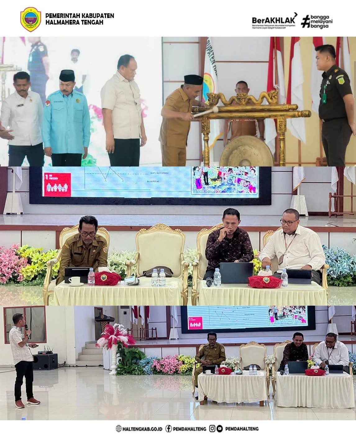 Wakil Bupati Ahlan Djumadil saat membuka Forum OPD dan Musrenbang RKPD Halmahera Tengah 2027 di Aula Hi Salahuddin. - thewasesanews.com