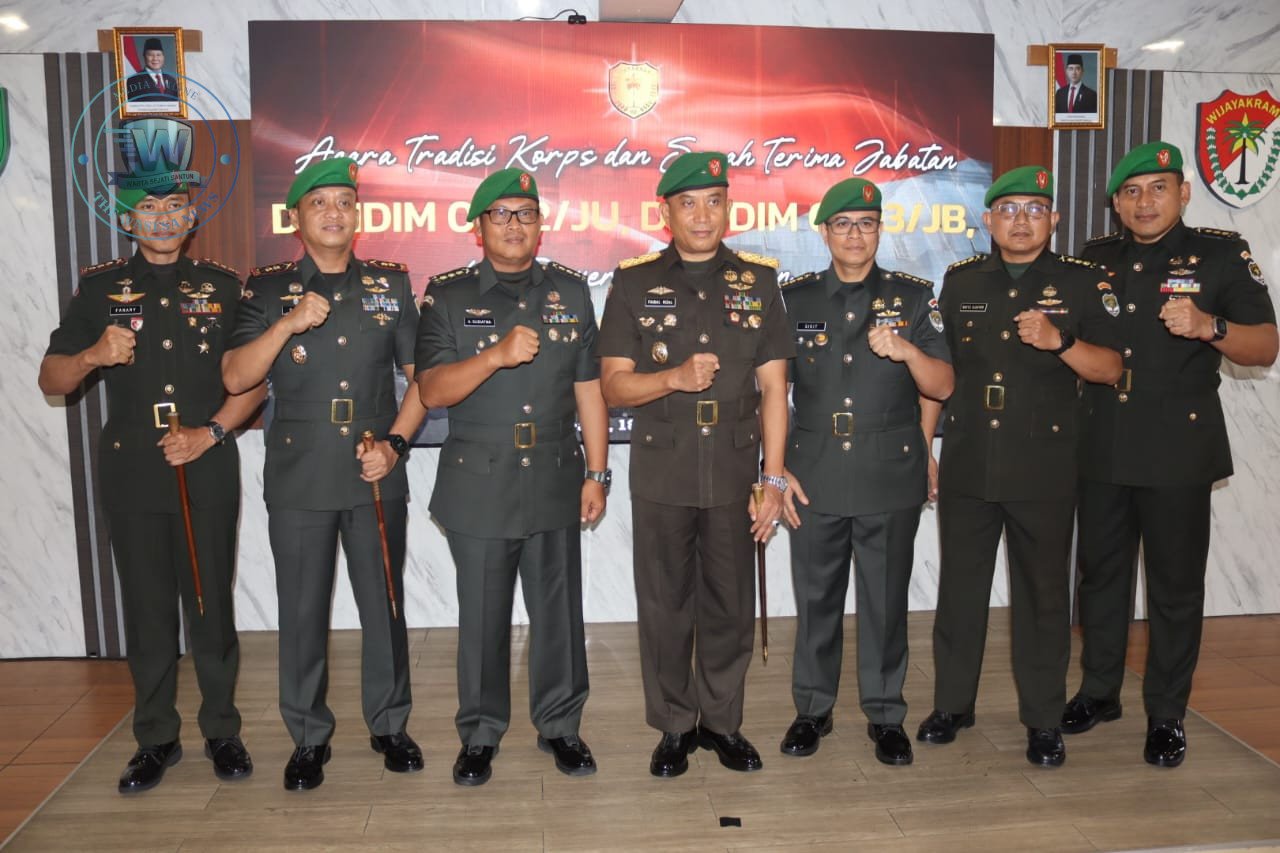 Danrem 052 Wijayakrama Pimpin Sertijab Dandim Jakarta Utara dan Jakarta Barat. - thewasesanews.com