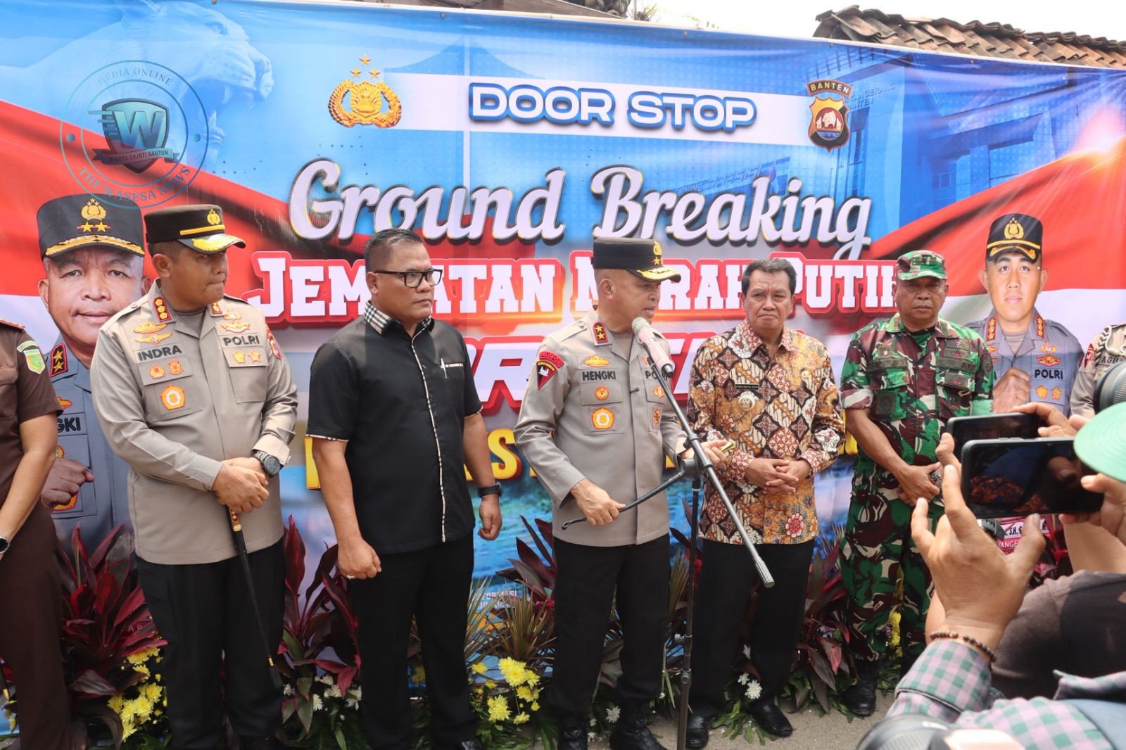 Groundbreaking Jembatan Merah Putih Presisi dan Tanam 1.000 Pohon di Tangerang. - thewasesanews.com