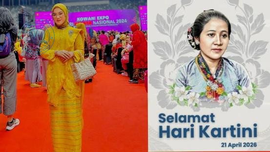 Aktivis Pemuda Putri Nabila Damayanti, SH saat memberikan ucapan selamat Hari Kartini 2026 di Jakarta. - thewasesanews.com
