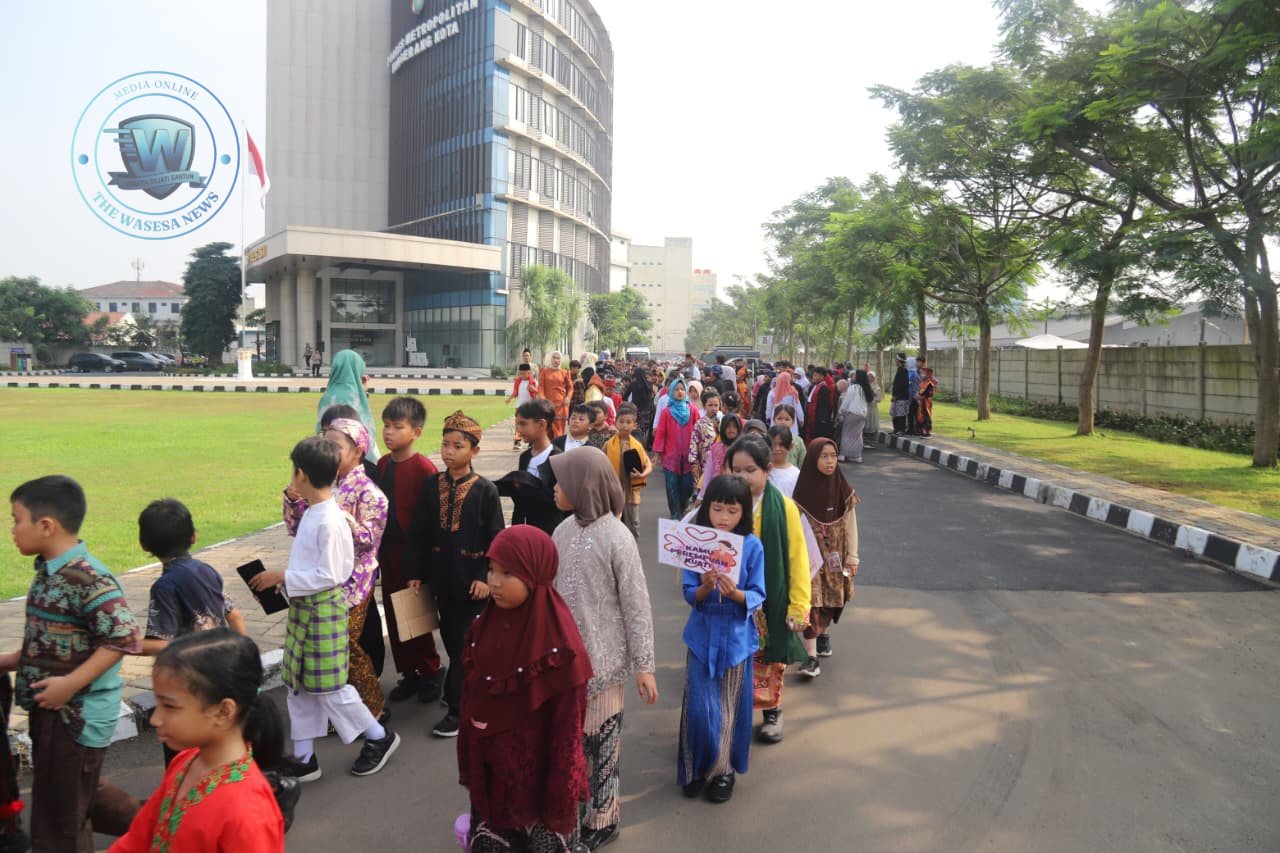 Rayakan Hari Kartini Siswa SD Sukasari 5 Belajar Menjadi Polisi di Polres Metro Tangerang Kota. - thewasesanews.com