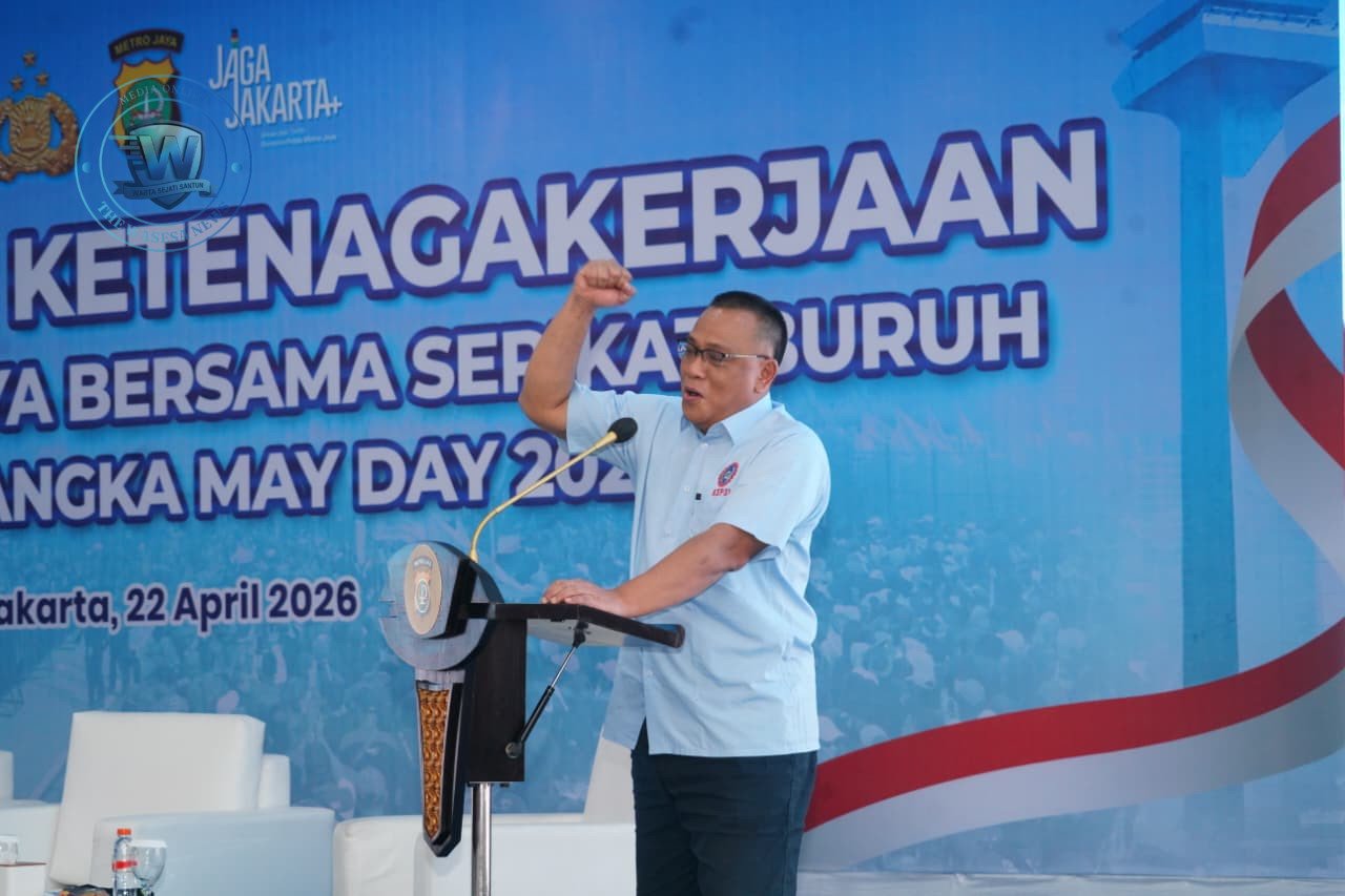 Kapolda Metro Jaya Irjen Pol. Asep Edi Suheri saat memberikan arahan dalam Dialog Desk Ketenagakerjaan bersama serikat buruh di BPMJ. - thewasesanews.com