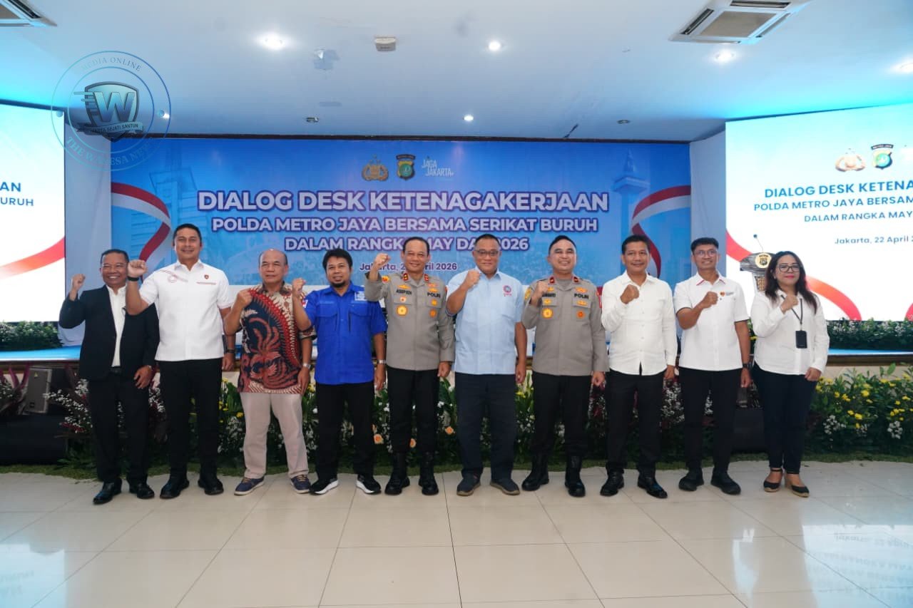 Kapolda Metro Jaya Irjen Pol. Asep Edi Suheri saat memberikan arahan dalam Dialog Desk Ketenagakerjaan bersama serikat buruh di BPMJ. - thewasesanews.com