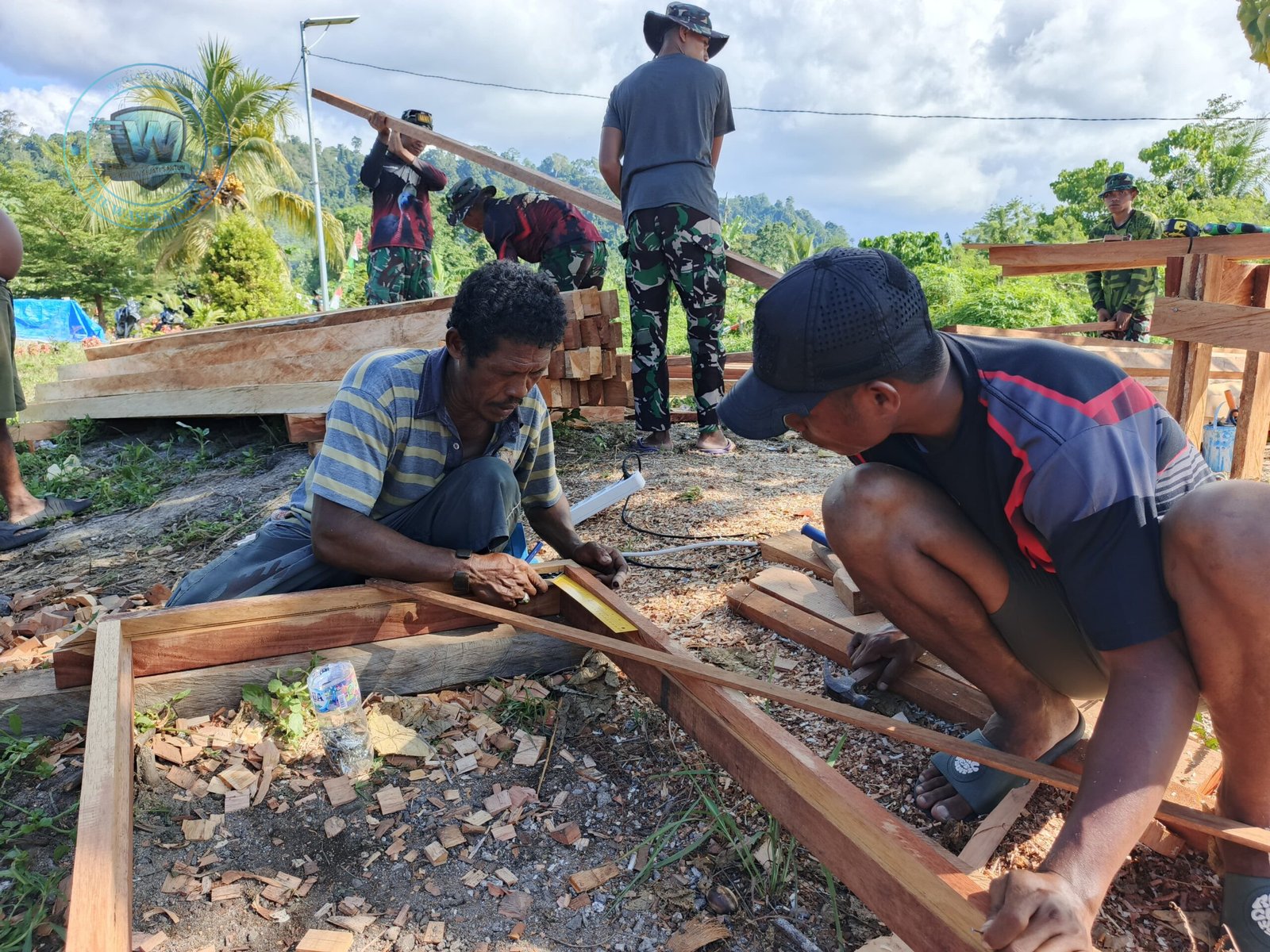 Progres TMMD ke 128 Kodim 1801 Manokwari Percepat Pembangunan Rumah Layak Huni di Tanah Rubuh. - thewasesanews.com