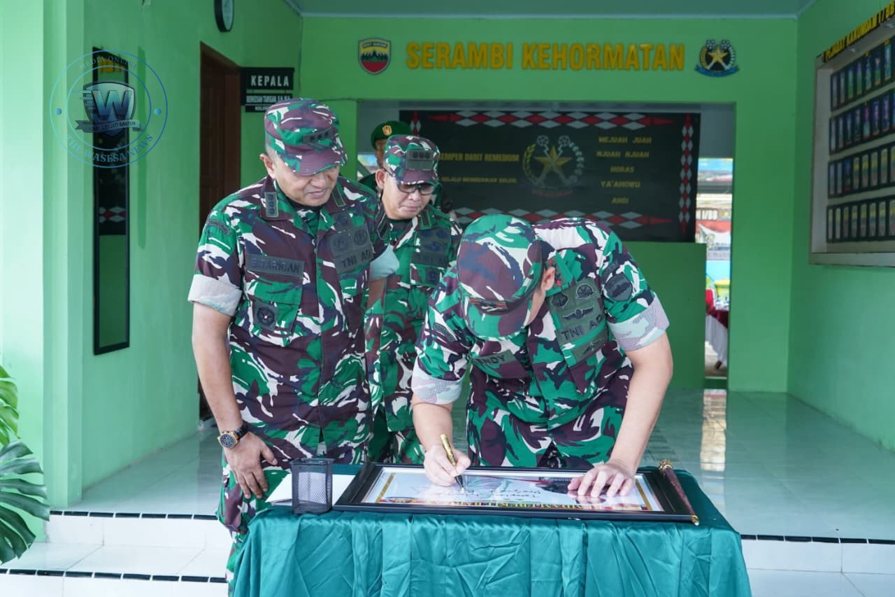 Pangdam I/BB Mayjen TNI Hendy Antariksa saat meninjau kesiapan sarana prasarana di Markas Kumdam dan Pomdam I/BB Medan. - thewasesanews.com