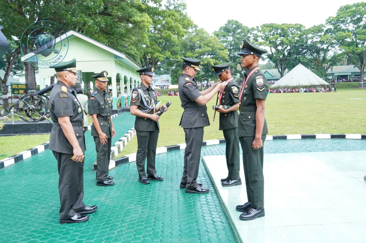 Pangdam I BB Mayjen TNI Hendy Antariksa Lantik 421 Bintara Remaja di Rindam I BB Pematangsiantar. - thewasesanews.com