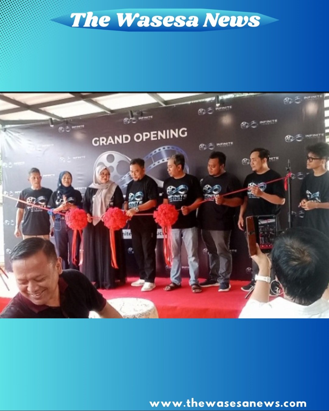 Prosesi Launching Infinite Studios Post Productions oleh Dodo Brasco di Bekasi. - thewasesanews.com