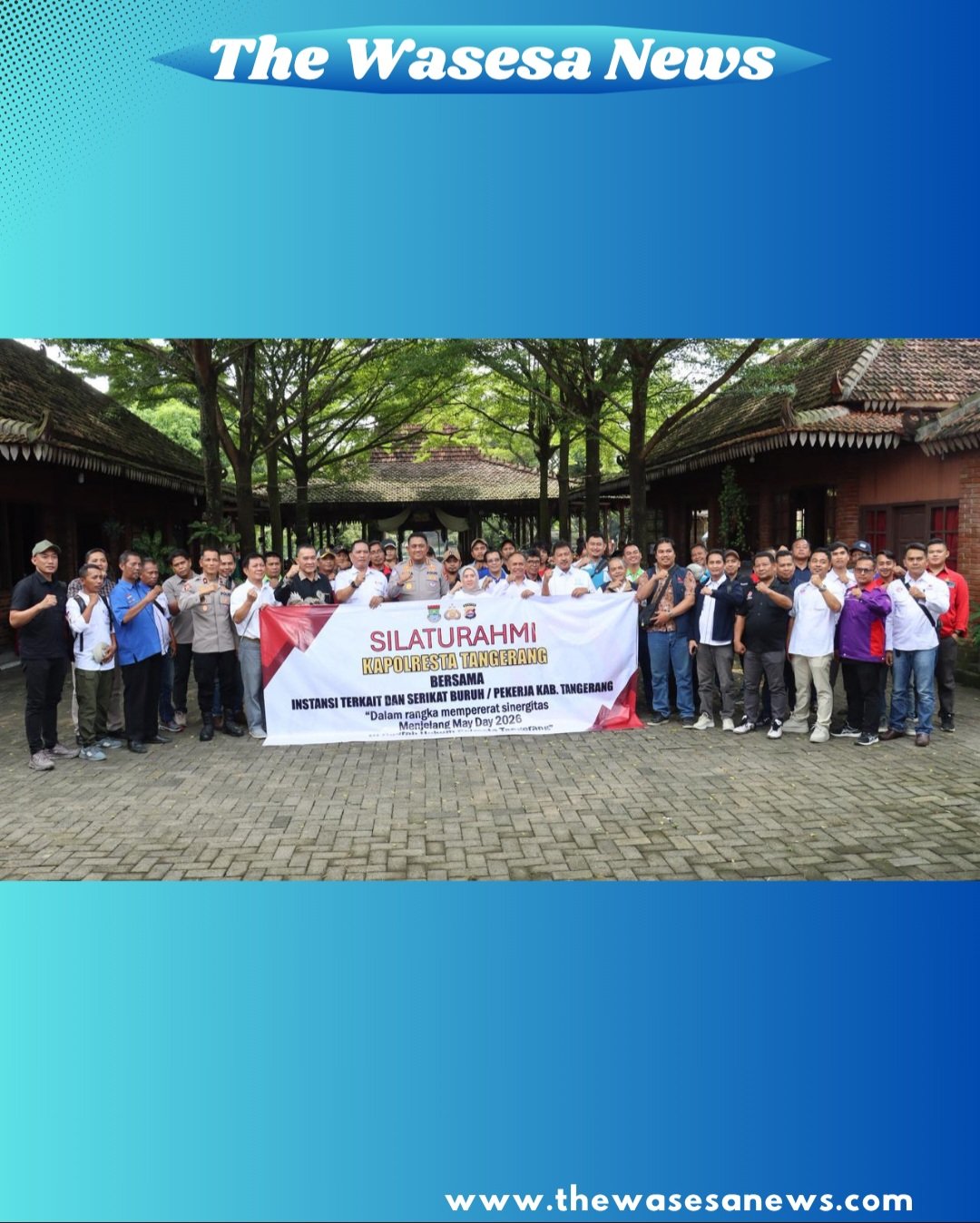 Kapolresta Tangerang Kombes Pol Andi Muhammad Indra saat berdialog santai dengan pimpinan serikat buruh dan Apindo di Tigaraksa. - thewasesanews.com